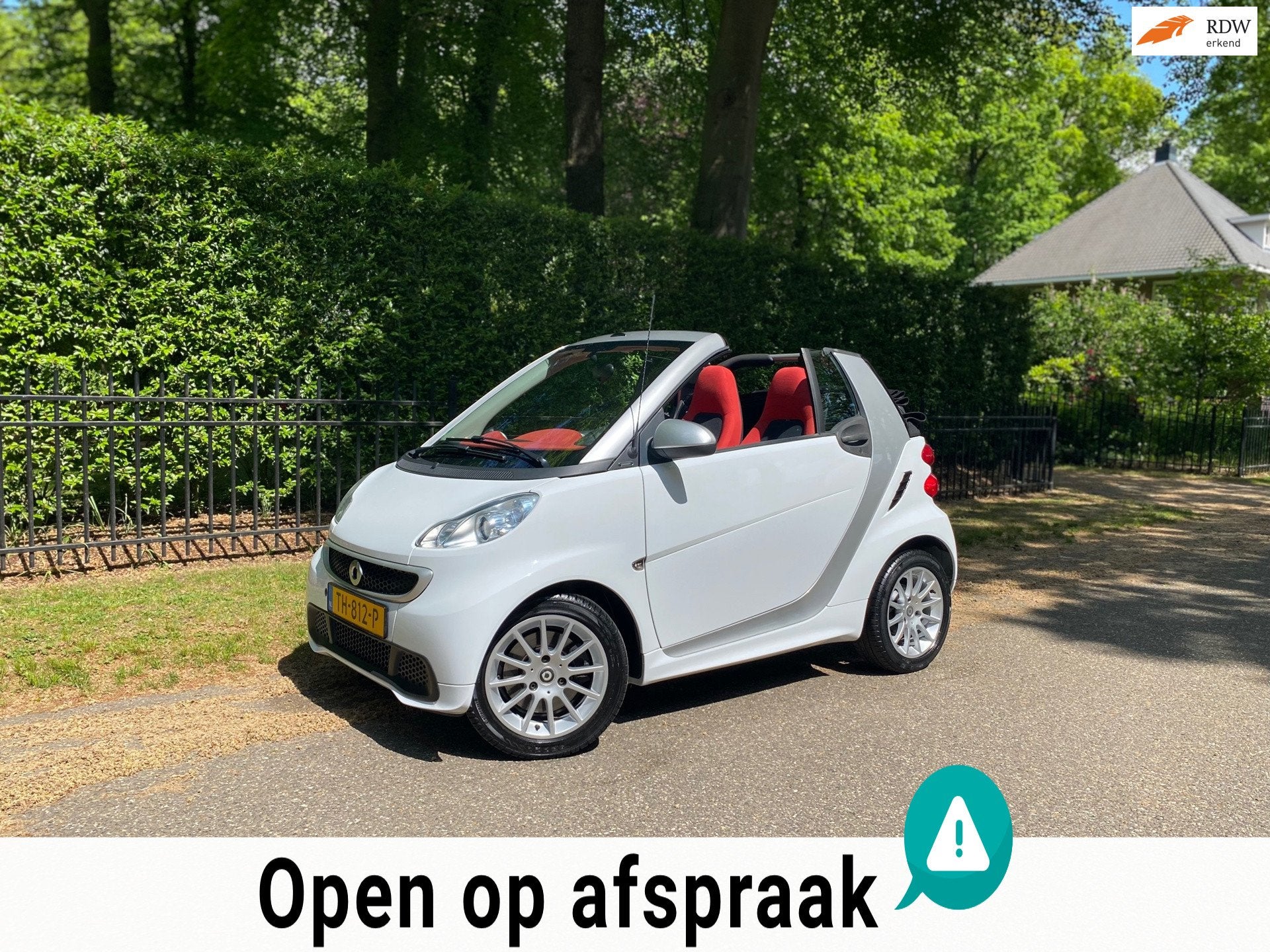 Smart Fortwo cabrio Automaat, Airco, Nieuwe APK!, Auto's, Smart, Automaat, Euro 5, Achterwielaandrijving, Gebruikt