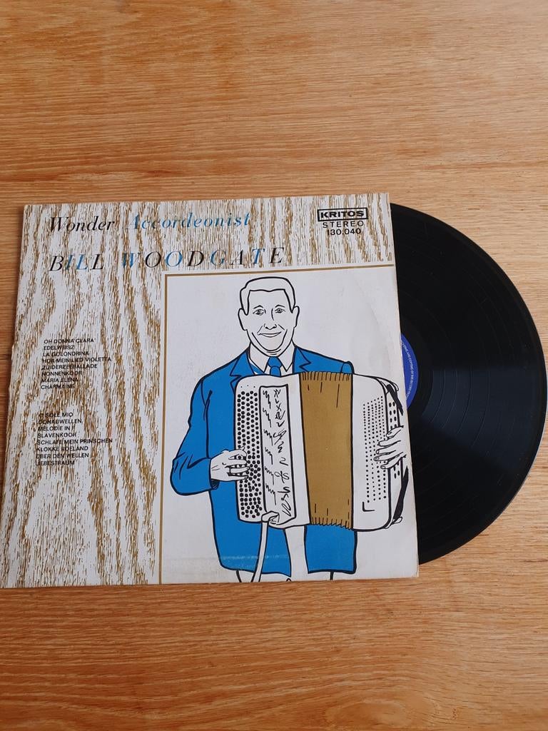 Wonder Accordeonist Bill Woodgate LP Kritos Stereo, Ophalen of Verzenden