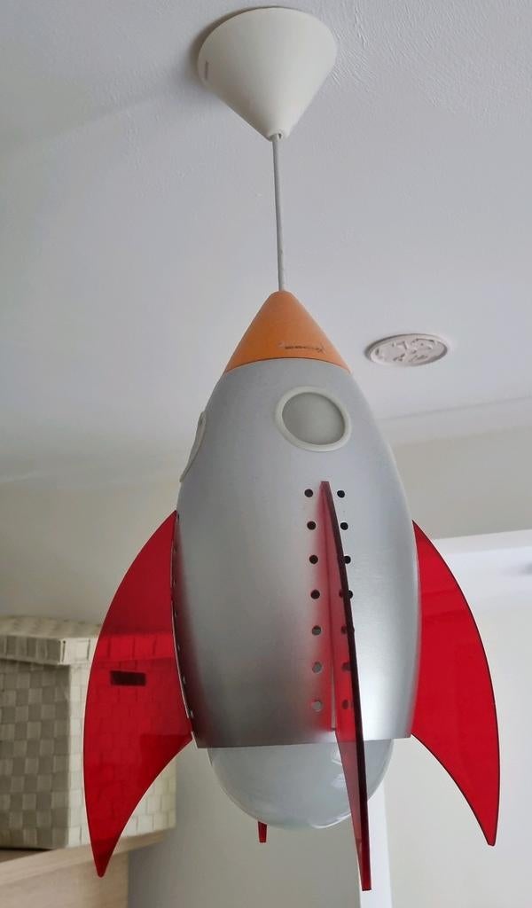Philips Raket Lamp voor Kinderkamer, Ophalen, Gebruikt, Ruimtevaart, Kinderkamer, Modern, Minder dan 50 cm