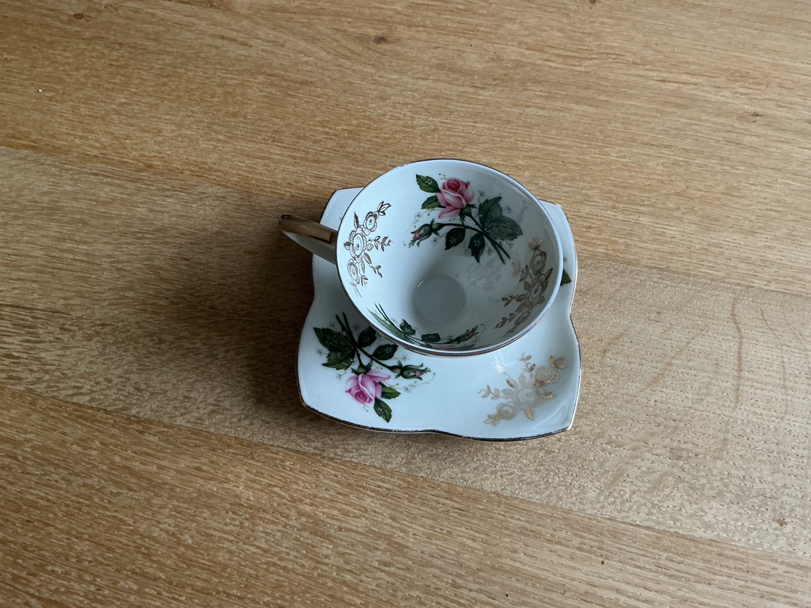 4 kop en schotels engels en frans porselein 10 euro samen, Ophalen of Verzenden