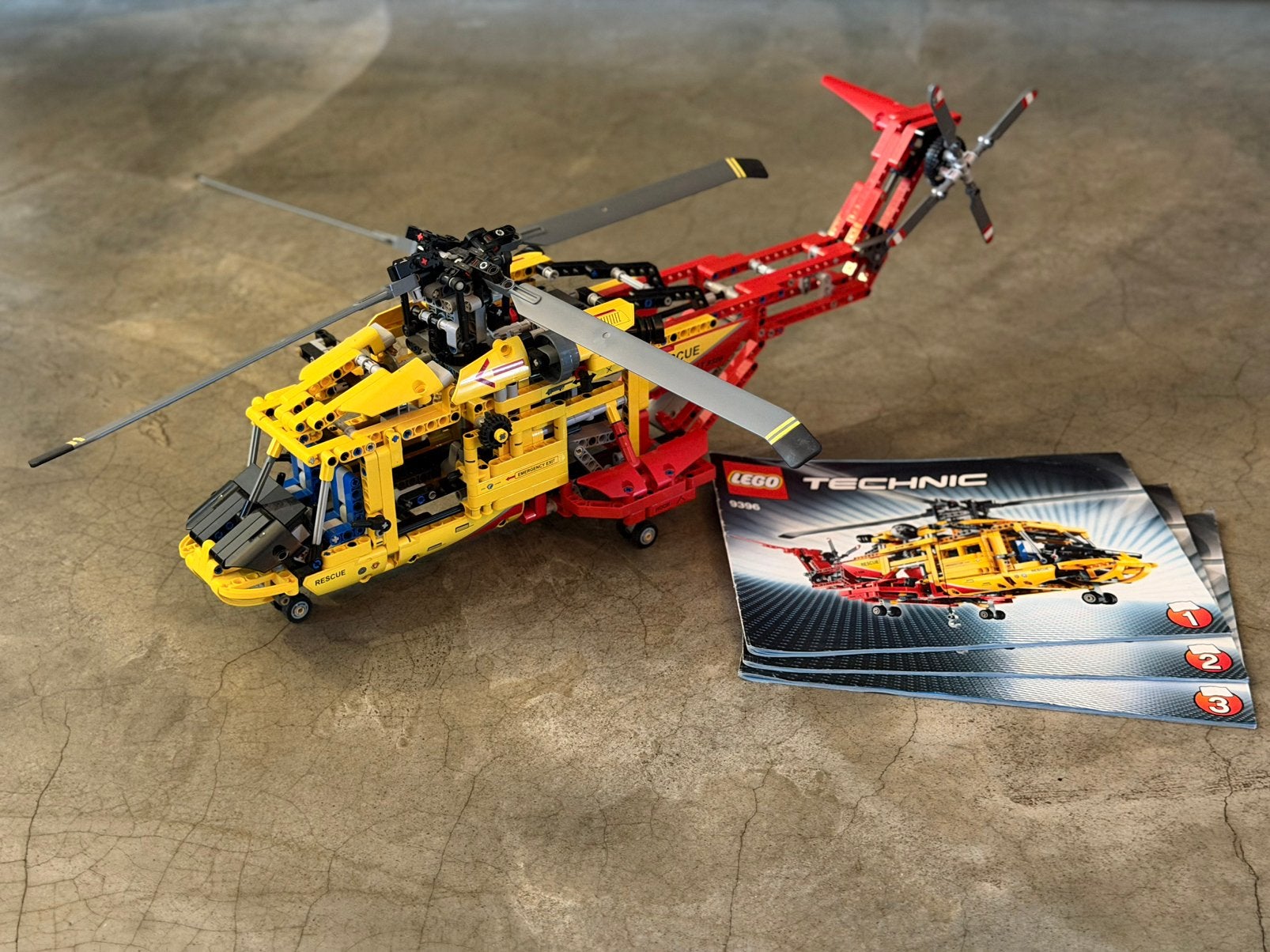 Lego Technic Helicopter 9396 met instructies, Ophalen, Gebruikt, Lego