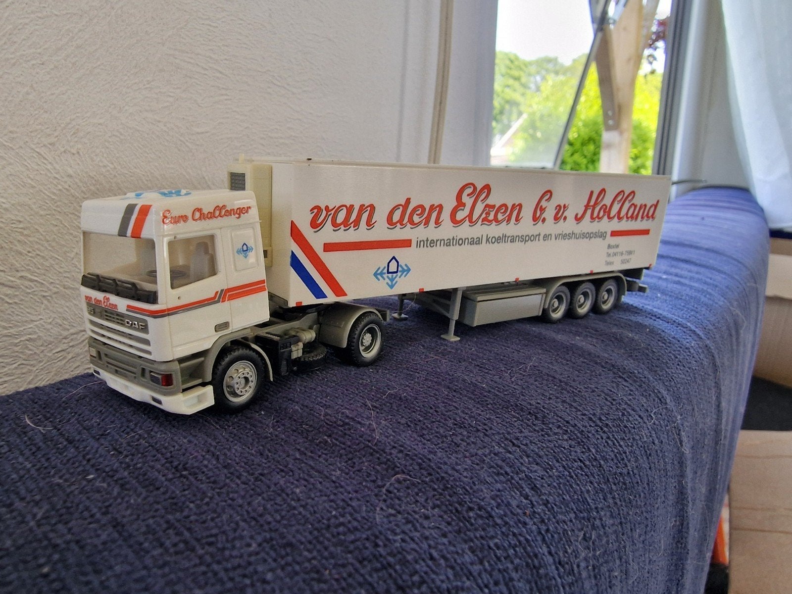 DAF Euro Challenger vrachtwagen model van den Elzen, Ophalen of Verzenden, Zo goed als nieuw