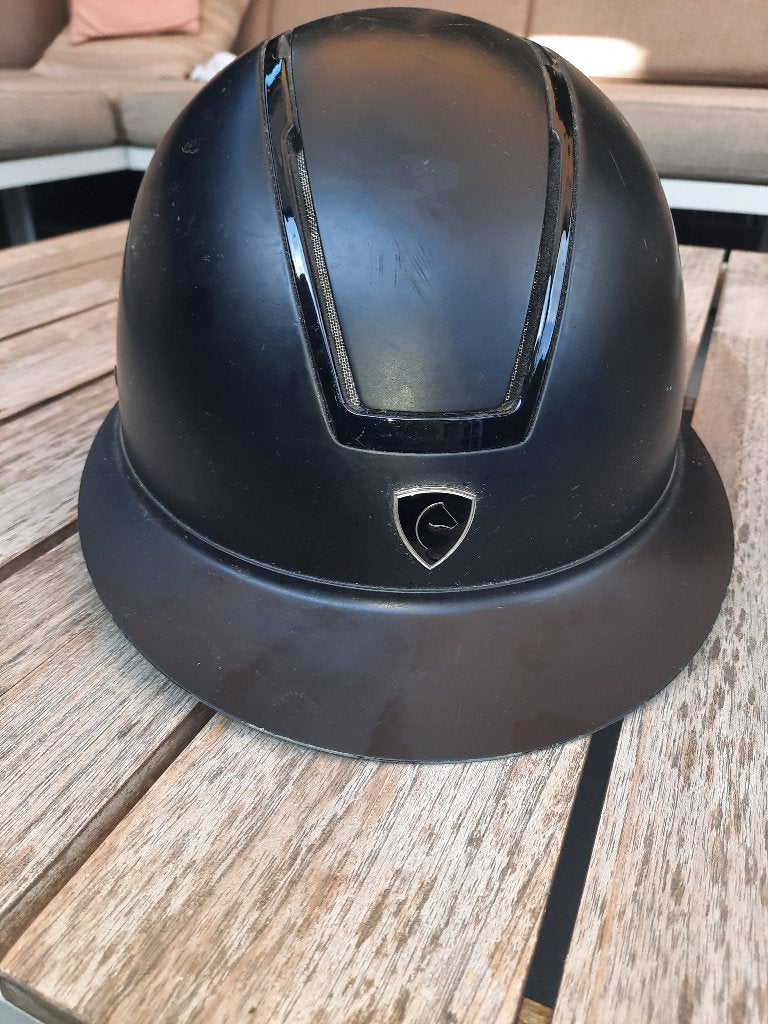 Equithème Cap / rijhelm maat L 58 - 60 mat zwart, Ophalen, Gebruikt, Dames, Overige merken