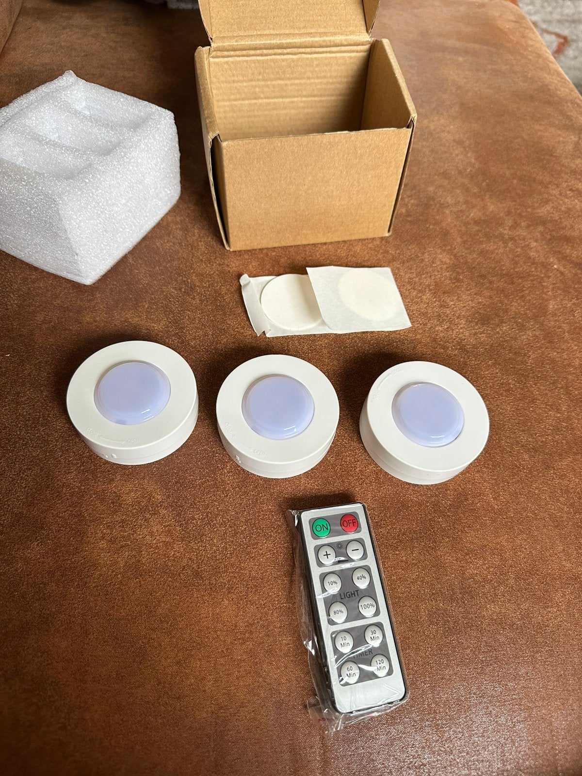 Elfeland LED Puck Lights - Set van 3 met remote nw nu 12,50, Ophalen of Verzenden, Zo goed als nieuw