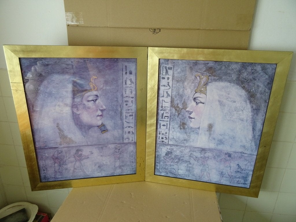 Set vintage Verkerke posters Ramses Cleopatra Parrish 59x72