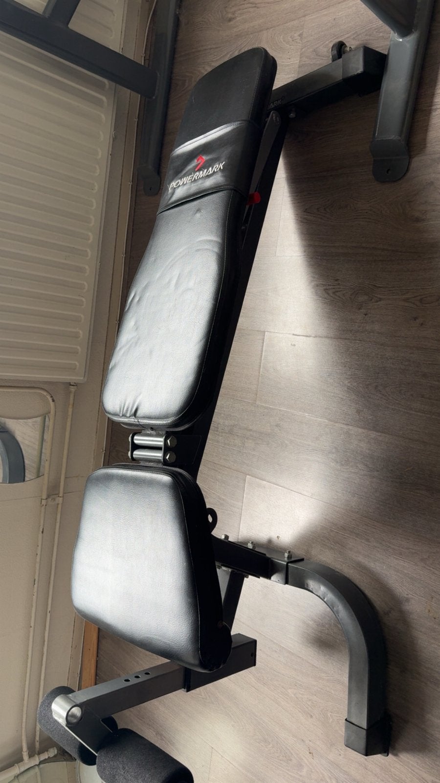 PowerMark 430C Verstelbare Trainingsbank met Leg Developer, Ophalen, Gebruikt, Benen, Fitnessbank