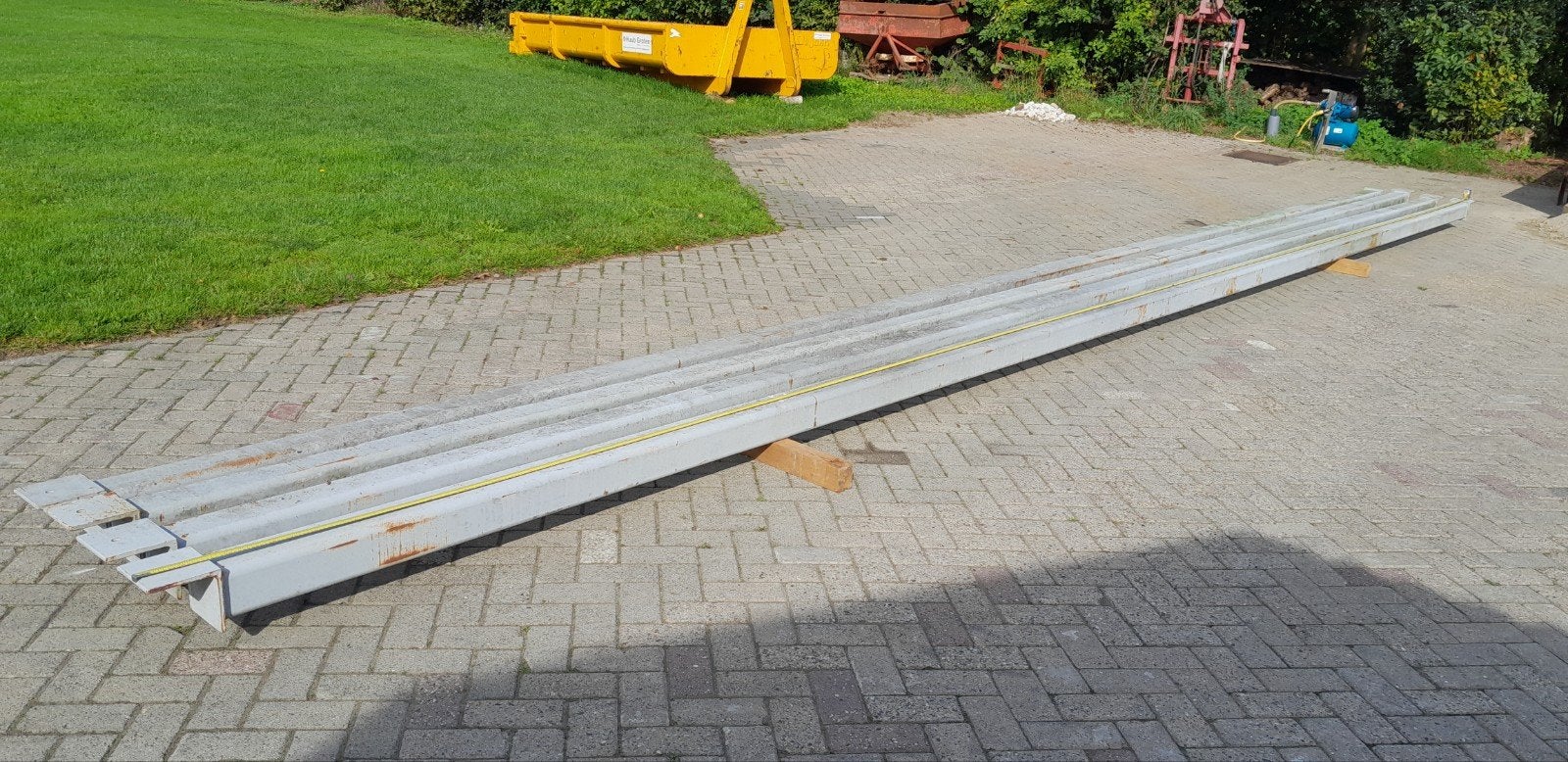 Dikwandige koker 120x120x8    4x10 mtr., Doe-het-zelf en Verbouw, Ophalen of Verzenden, Zo goed als nieuw, IJzer