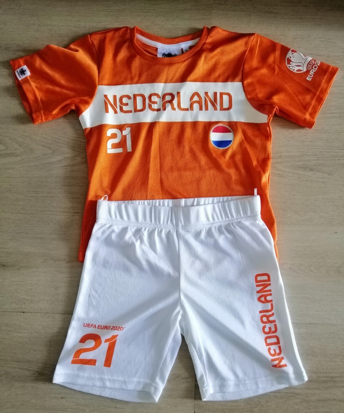 Voetbalset - Nederland, NIEUW.  Maat: 128, Ophalen of Verzenden, Nieuw, Jongen of Meisje, Sport- of Zwemkleding