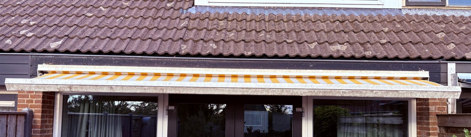 Elektrisch zonnescherm 4,90m - Gebruikt, werkend, Ophalen, Gebruikt, 450 cm of meer, Elektrisch