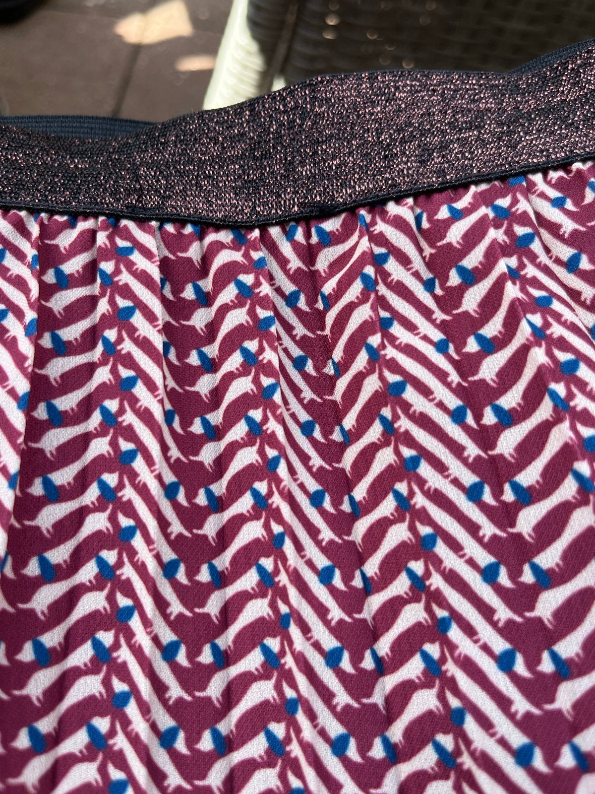 Geisha midi rok maat L/40 met vrolijke print, Maat 38/40 (M), Meerkleurig, Ophalen of Verzenden, Zo goed als nieuw