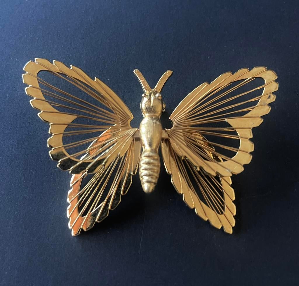 Monet vlinder broche, Ophalen of Verzenden, Zo goed als nieuw, Overige materialen