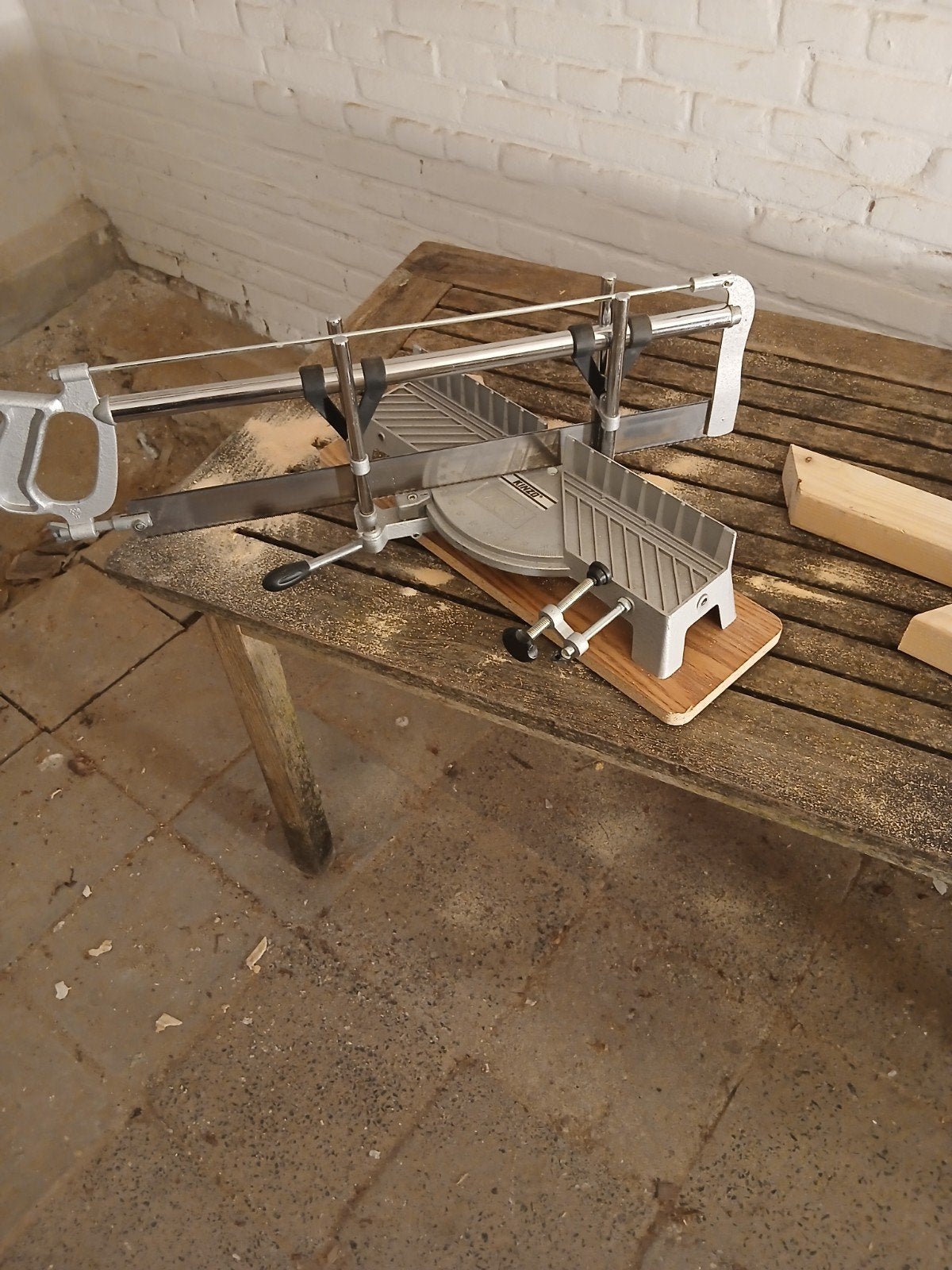 Verstek zaag / afkort zaag, Doe-het-zelf en Verbouw, Gereedschap | Handgereedschap, Verzenden, Gebruikt