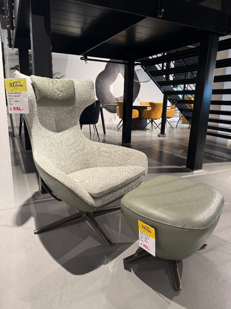 Fauteuil Caruzzo plus Leolux, Ophalen, Gebruikt, 75 tot 100 cm, Stof