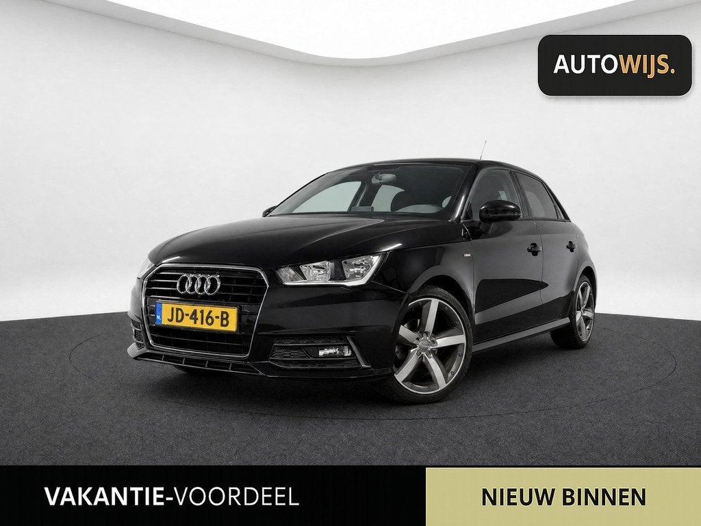 Audi A1 Sportback 1.0 TFSI Sport|S-LINE|5-DEU|NL AUTO|NAVI|L, Auto's, Voorwielaandrijving, 95 pk, 4 stoelen, Leder en Stof