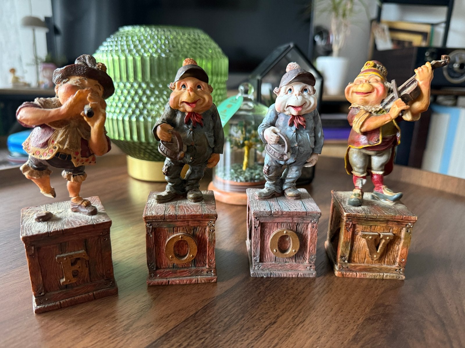 Set van 4 Laaf beeldjes - Muzikanten, Ophalen of Verzenden, Gebruikt, Laaf