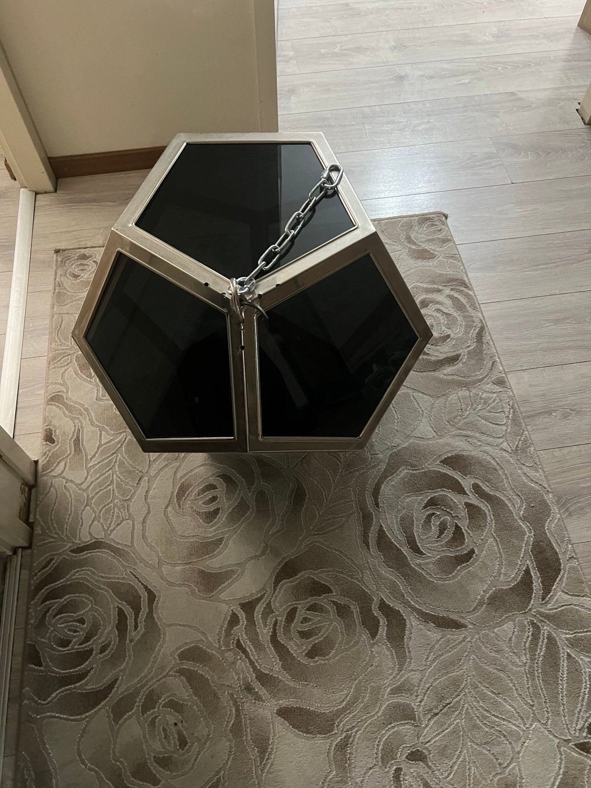 Industriële hanglamp - zware kwaliteit (ca. 20 kg), Ophalen, Gebruikt, Metaal, E14 (klein)