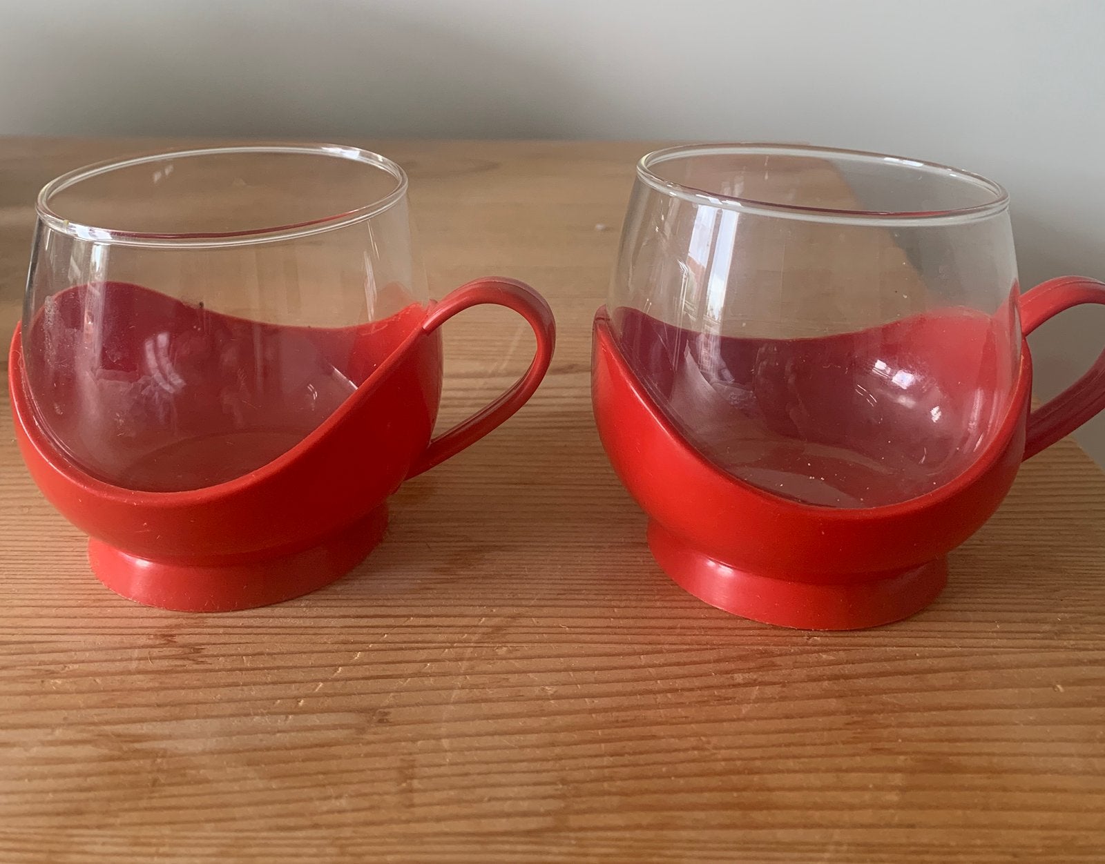 Vintage Melitta theeglazen, Glas of Glazen, Gebruikt, Overige merken, Ophalen of Verzenden