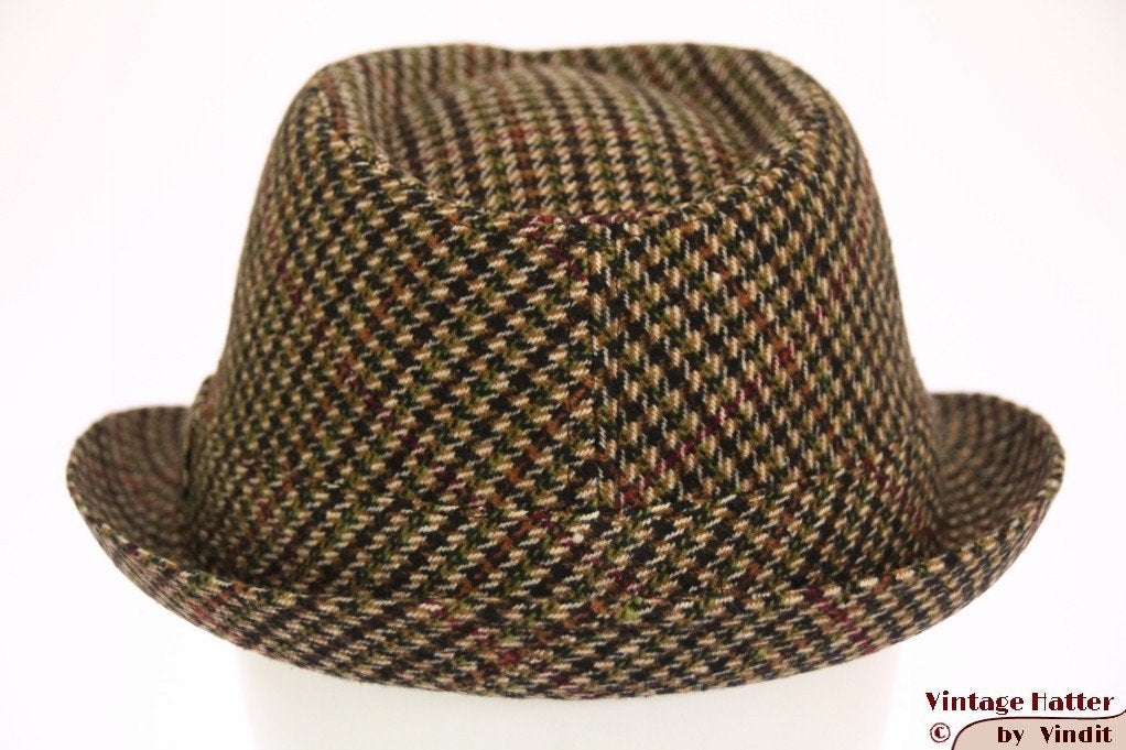 heren Gleufhoed Trilby Hawkins tweed-stijl groen bruin 59, Hoed, Nieuw, Ophalen of Verzenden, 58 of 59 cm (L, 7¼ of ⅜ inch)