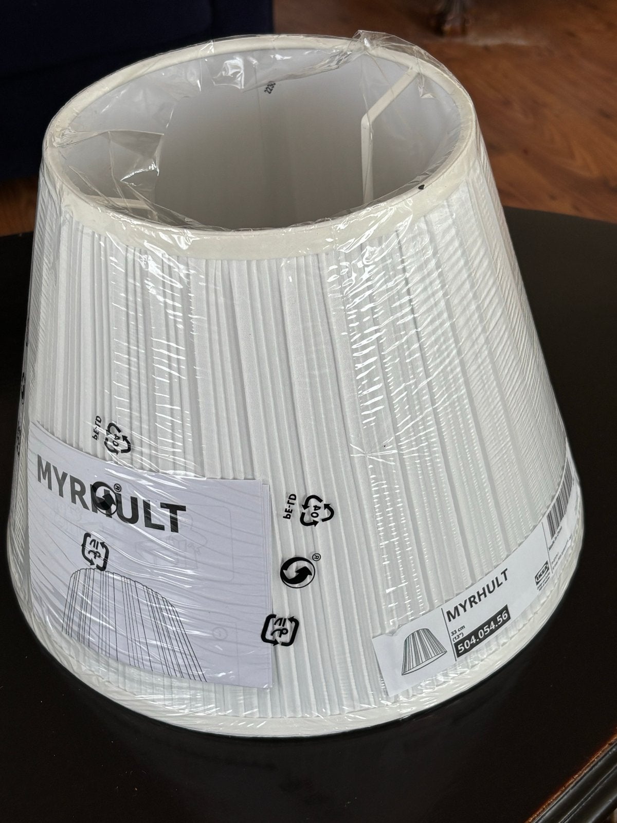 IKEA MYRHULT Lampenkap Wit - Nieuw in verpakking, Ophalen, Wit, Rond, Nieuw