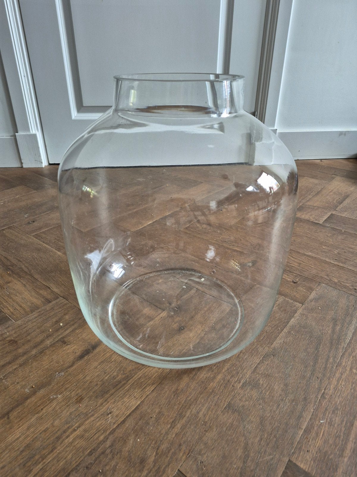 Grote glazen pot/vaas van Hakbijl HIB Holland, Ophalen