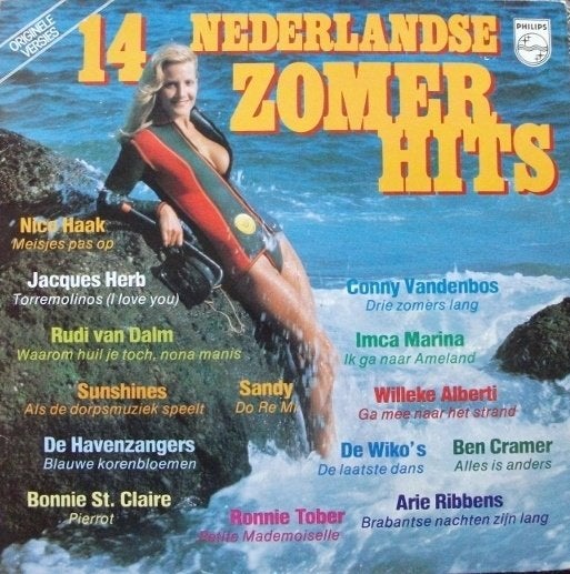 LP 14 Nederlandse Zomerhits  - Diverse Artiesten, Cd's en Dvd's, Vinyl | Nederlandstalig, LP, Verzenden, Zo goed als nieuw, Complilatie