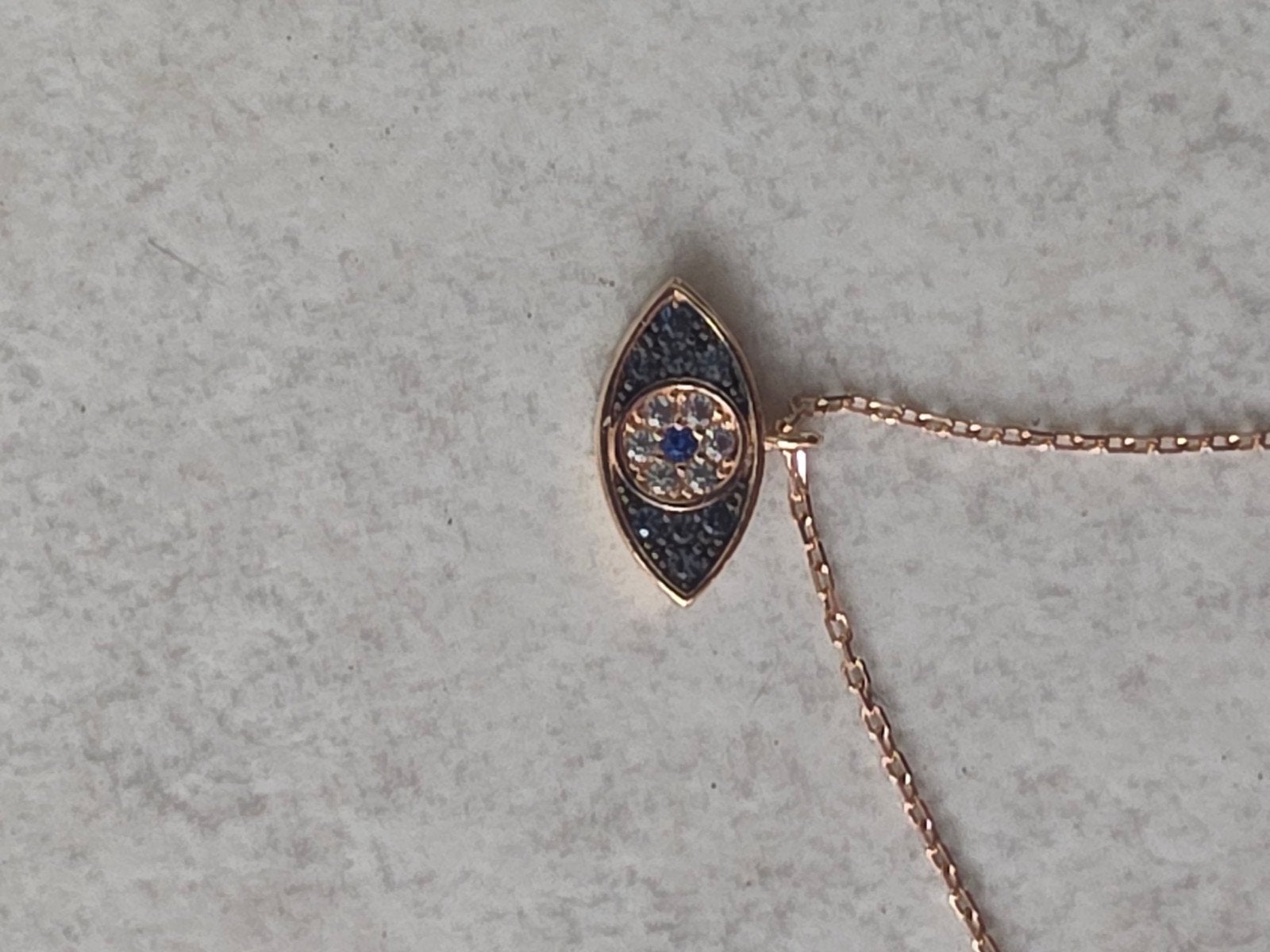 14 karaat goud rose goud ketting met hanger 46 cm, Sieraden, Tassen en Uiterlijk, Verzenden, Goud