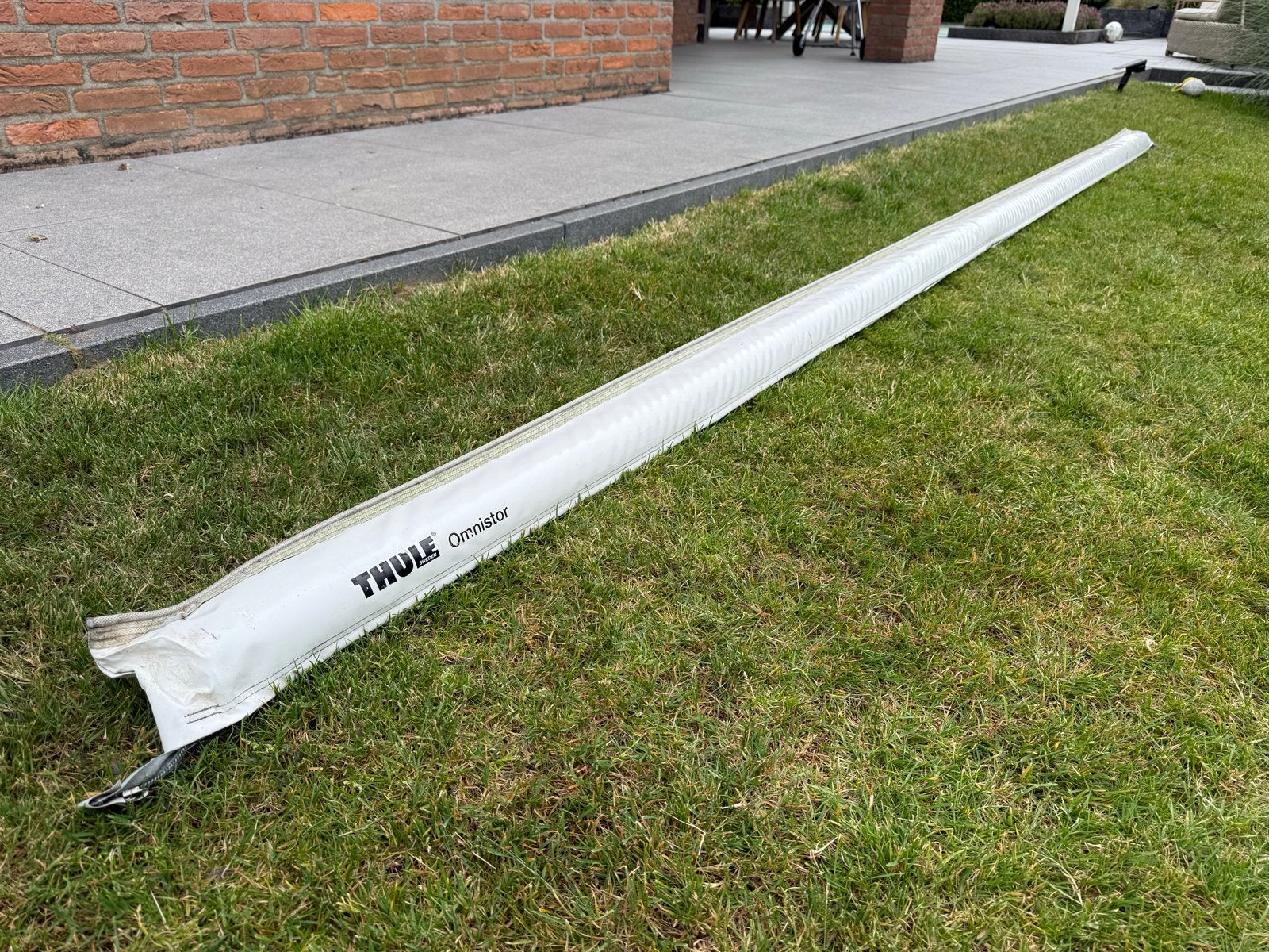 Thule 1200 Omnistor Luifel 4.25 meter Zakluifel, Caravans en Kamperen, Voortenten en Luifels, Ophalen, Gebruikt, Vinyl, Thule