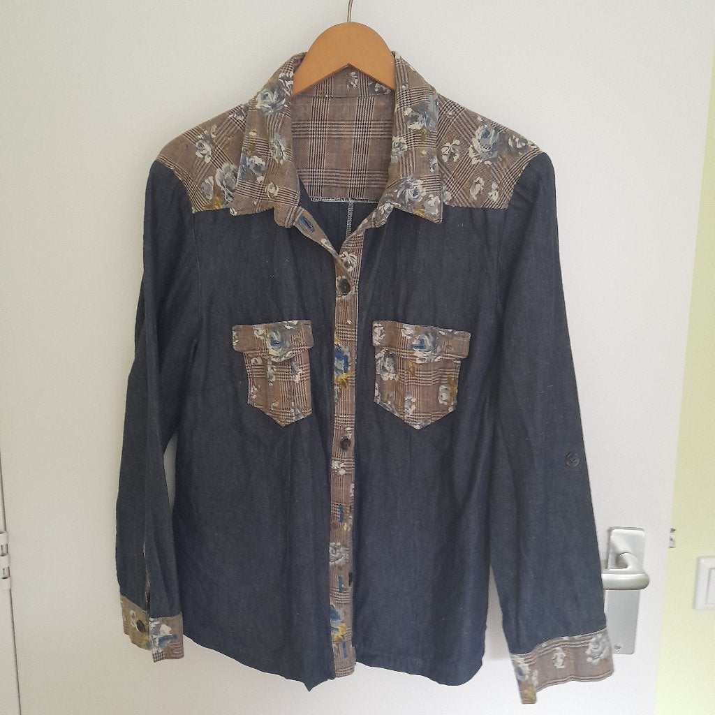 damesbloezen en shirt, Kleding | Dames, Blouses en Tunieken, Ophalen, Zo goed als nieuw, Maat 42/44 (L), Blauw