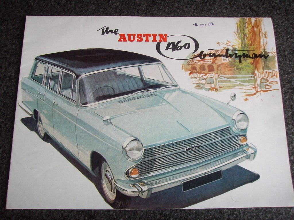 Austin A60 oldtimerauto 1964 folder, Verzenden, Gelezen, Overige merken