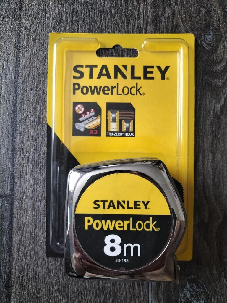 Nieuwe Stanley PowerLock Rolmaat 8m - Ongeopend, Ophalen of Verzenden, Nieuw