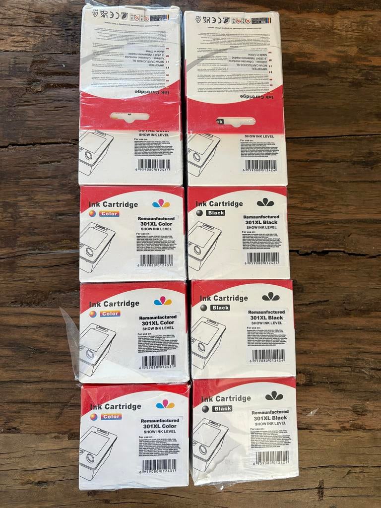 Nieuwe 301XL Inktcartridges - Kleur en Zwart, Ophalen of Verzenden, Nieuw, Cartridge