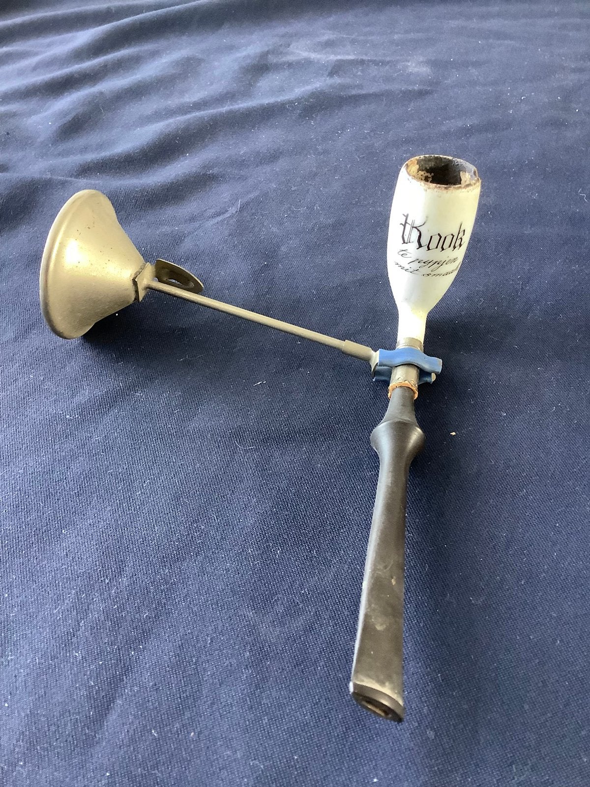 Oude tabaks Pijp met tekst /  standaard, Verzamelen, Ophalen of Verzenden, Gebruikt, (Water)pijp
