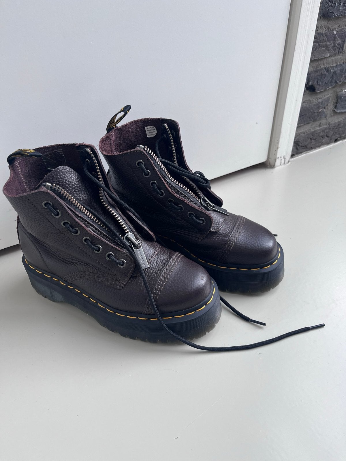 Dr. Martens Sinclair Laarzen - Bruin, 39/40, Kleding | Dames, Schoenen, Ophalen of Verzenden, Zo goed als nieuw, Bruin, Lage of Enkellaarzen