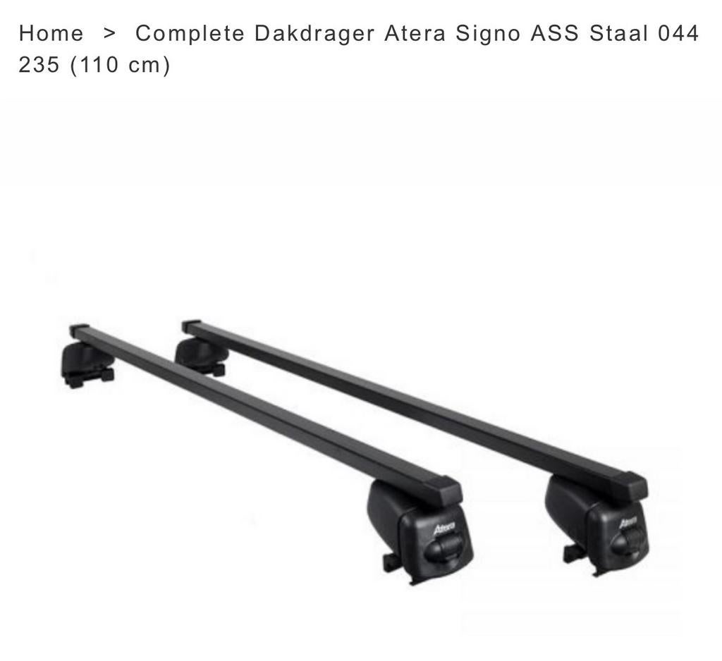 Atera Signo ASS Stalen Dakdragers 110 cm, Auto diversen, Dakdragers, Ophalen of Verzenden, Nieuw