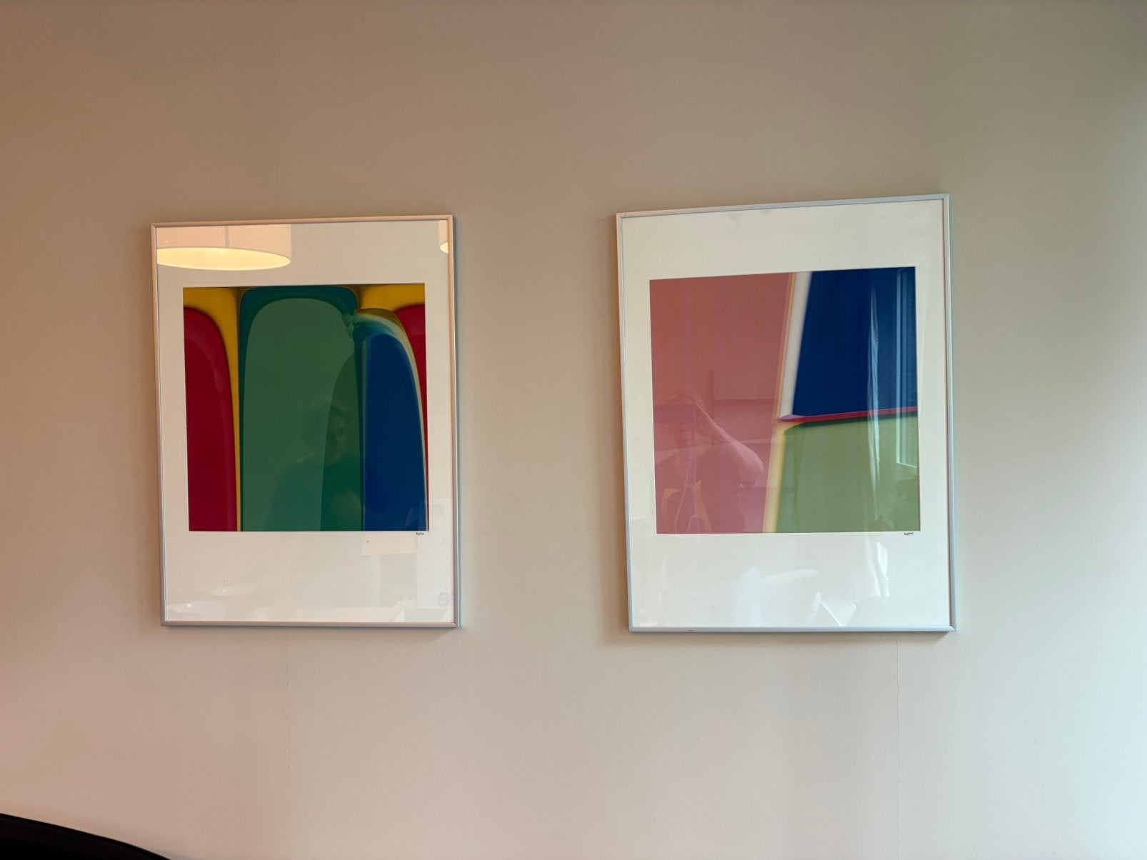 Abstracte foto in aluminium lijst 80x60, Ophalen, Foto, Fotografie, Achter glas