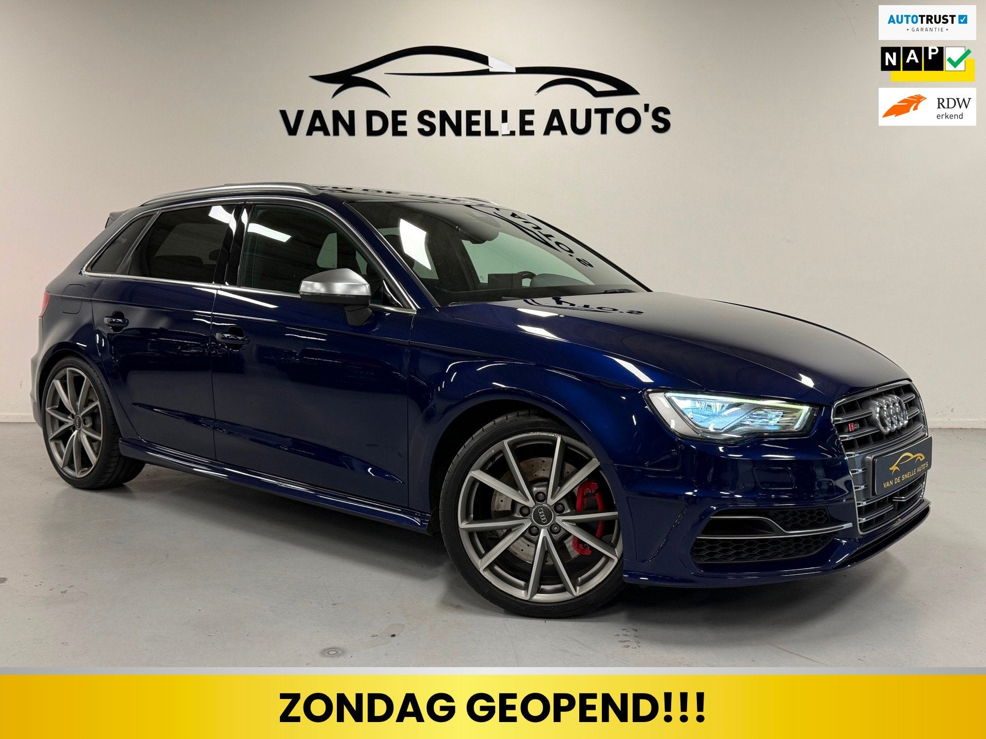 Audi S3 Sportback 2.0 TFSI S3 quattro Pro Line Plus PANO/B&O, Auto's, Automaat, S3, Gebruikt, Euro 6