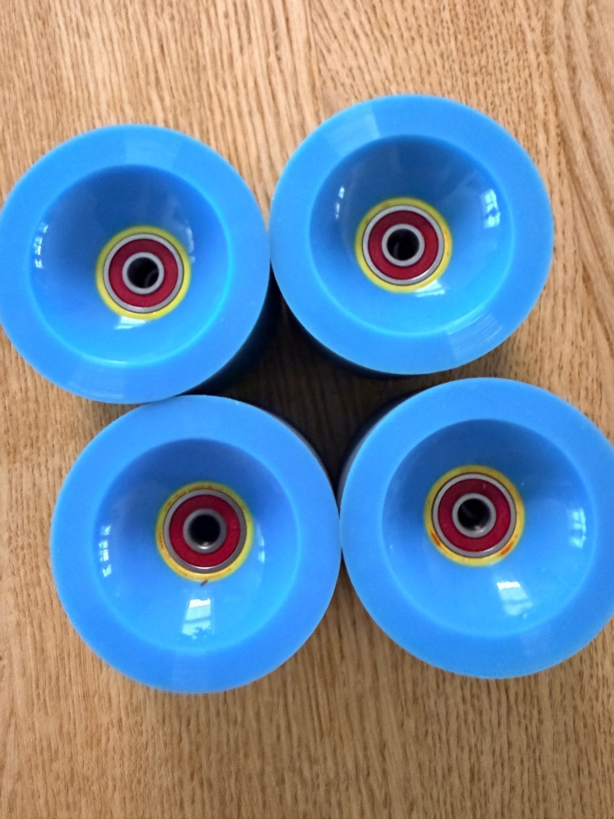 Longboard wielen met Red Bones lagers, Ophalen of Verzenden, Gebruikt, Overige typen, Longboard