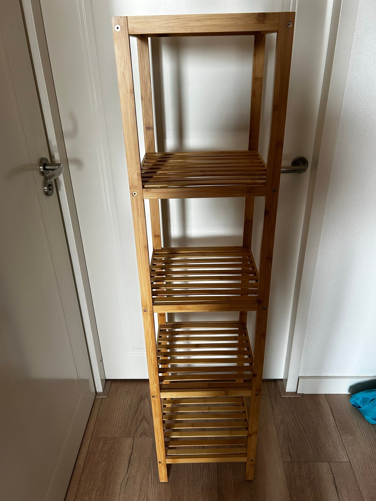 Bamboe kastje met 4 planken, Ophalen of Verzenden, Zo goed als nieuw
