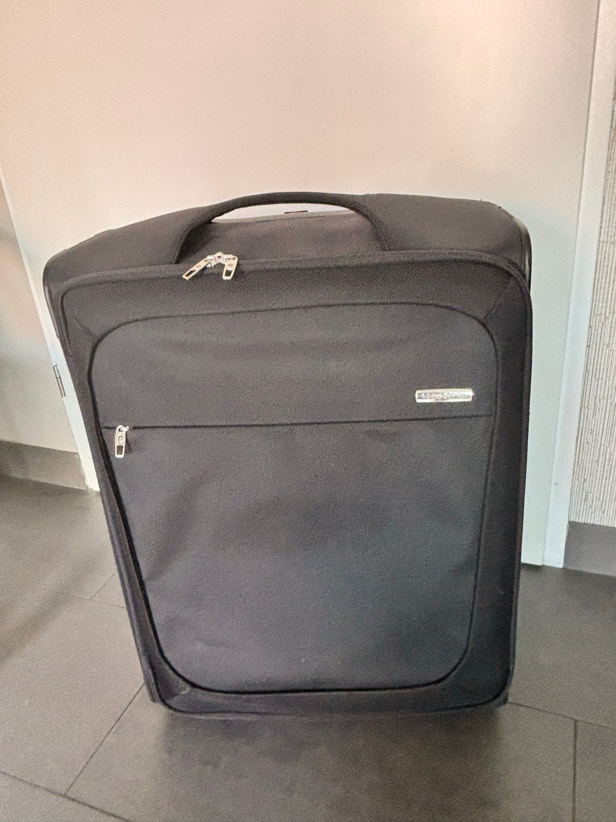 2* Samsonite b-lite upright koffer trolley - large, Wieltjes, 45 tot 55 cm, Zo goed als nieuw, Zacht kunststof
