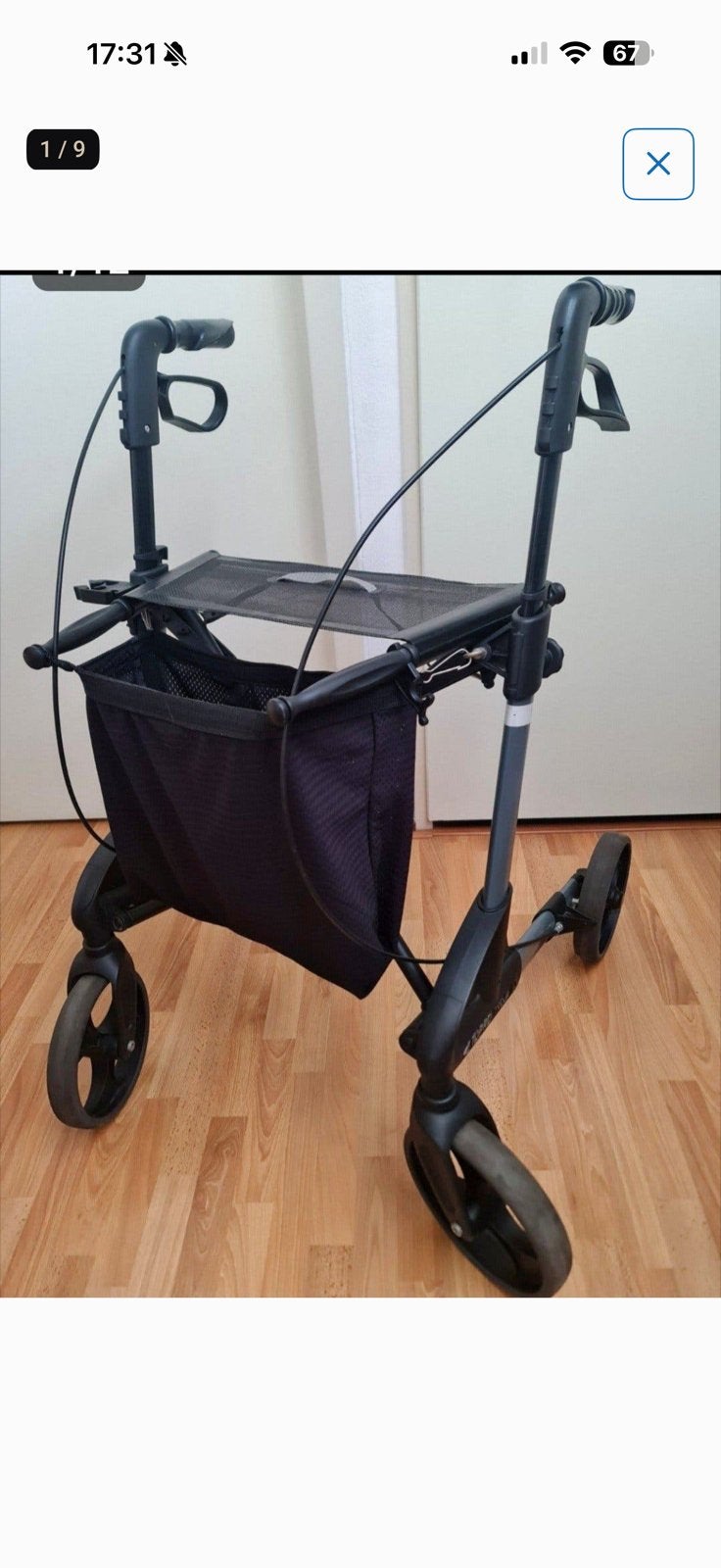 Rollator Tropro Troja Classic Medium, Ophalen, Lichtgewicht, Gebruikt