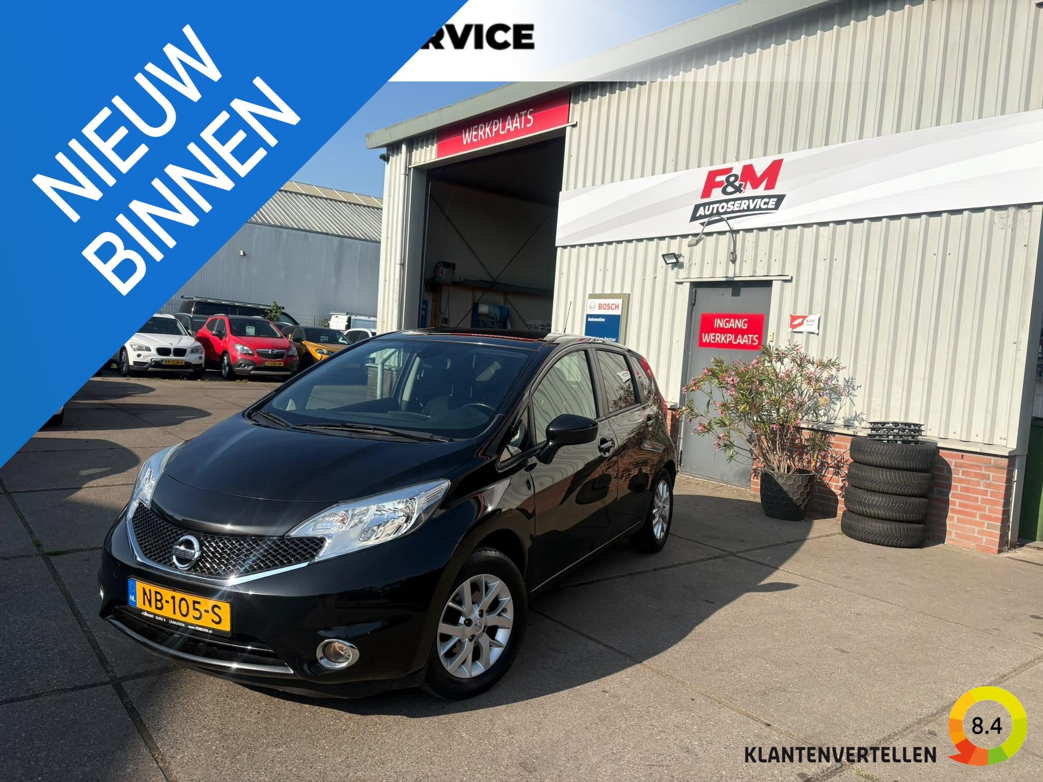 Nissan Note 1.2 Connect Edition Clima, cruise, navi, trekhaa, Stof, Euro 6, Start-stop-systeem, 1198 cc