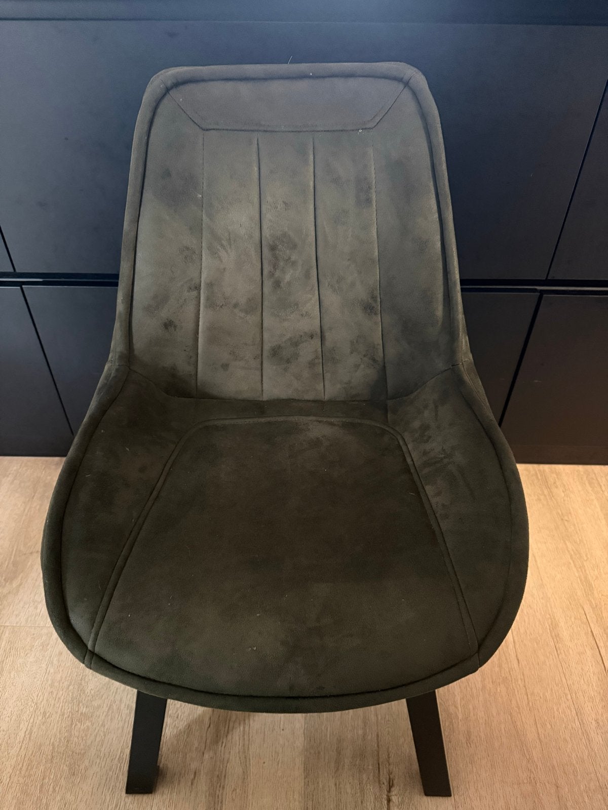 4 groene eetkamerstoelen, Ophalen, Gebruikt, Overige kleuren, Vier