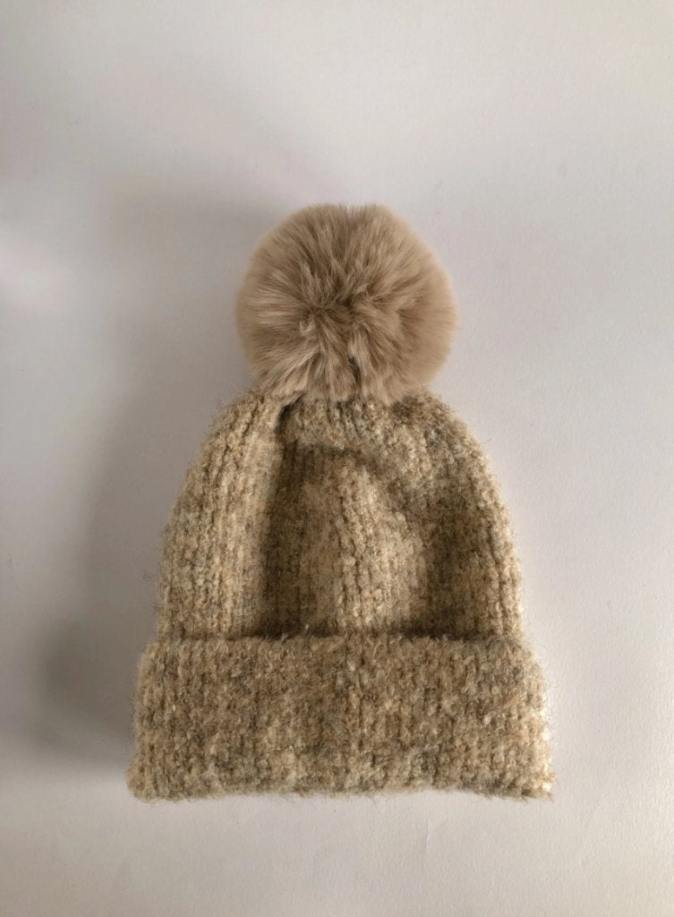 GEBREIDE DAMES MUTS | BEIGE (NIEUW), -, -, Nieuw, Ophalen of Verzenden