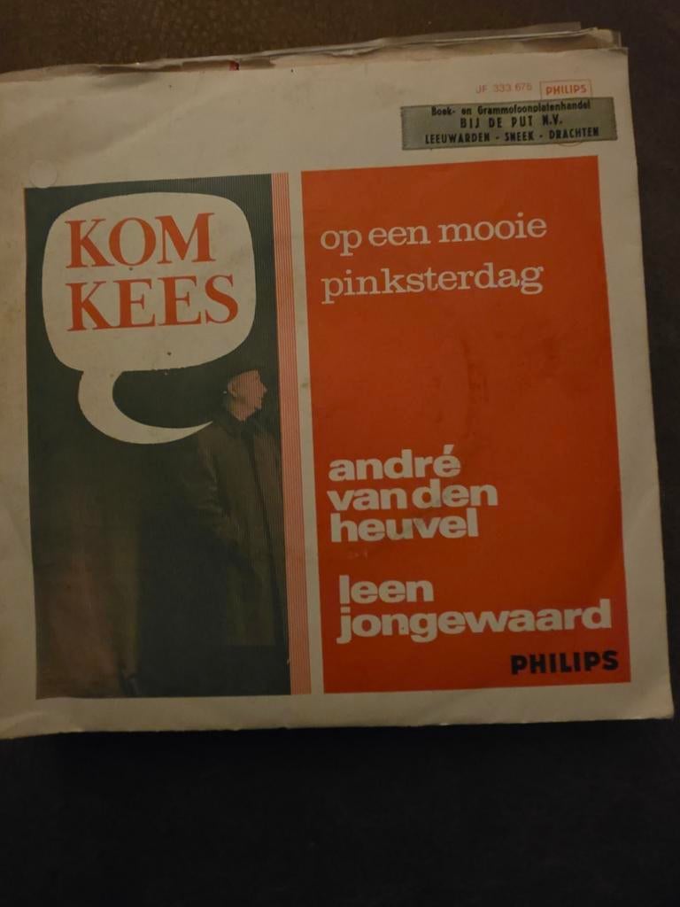 André van den Heuvel & Leen Jongewaard - Kom Kees, Gebruikt, 7 inch, Single, Ophalen of Verzenden