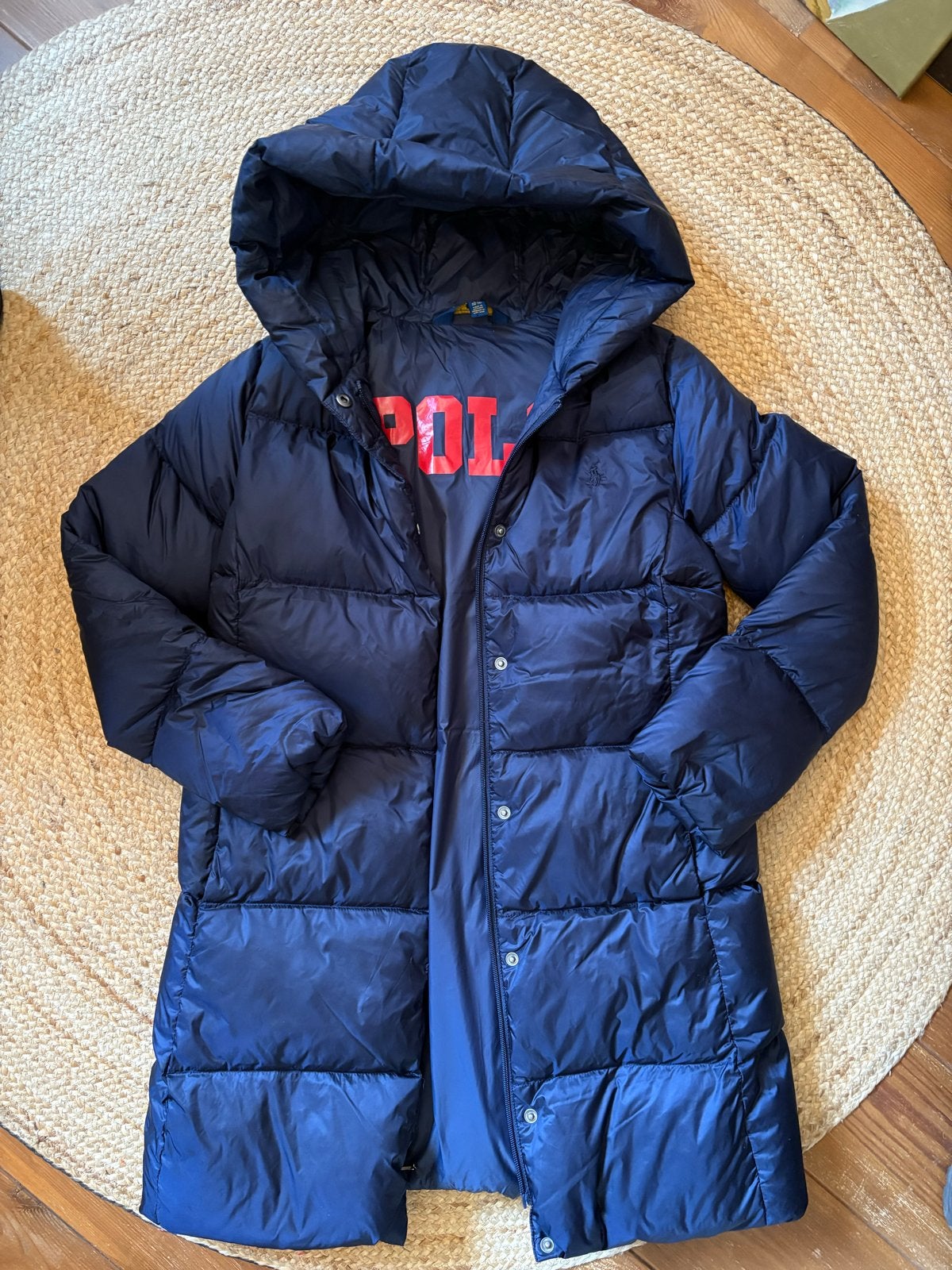 Polo Ralph Lauren donsjas - maat 164, Ophalen of Verzenden, Zo goed als nieuw, Meisje, Jas