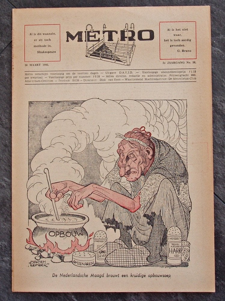 Metro uitgave 1946 - Marten Toonder - Bommel Tom Poes, Verzamelen, Verzenden, Olivier B, Bommel en Tom Poes, Zo goed als nieuw