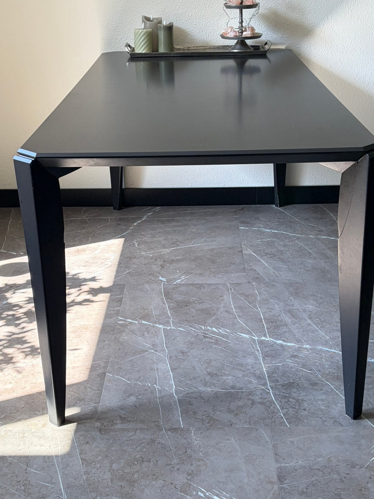Eettafel, Ophalen, Strak, modern., Gebruikt, 50 tot 100 cm