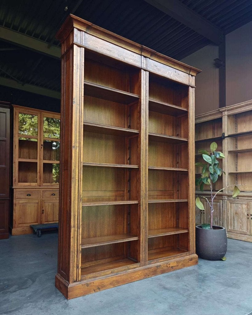 Grote klassieke boekenkast | Eikenhout | Demontabel |  #8356, Gebruikt, -, 200 cm of meer, 150 tot 200 cm