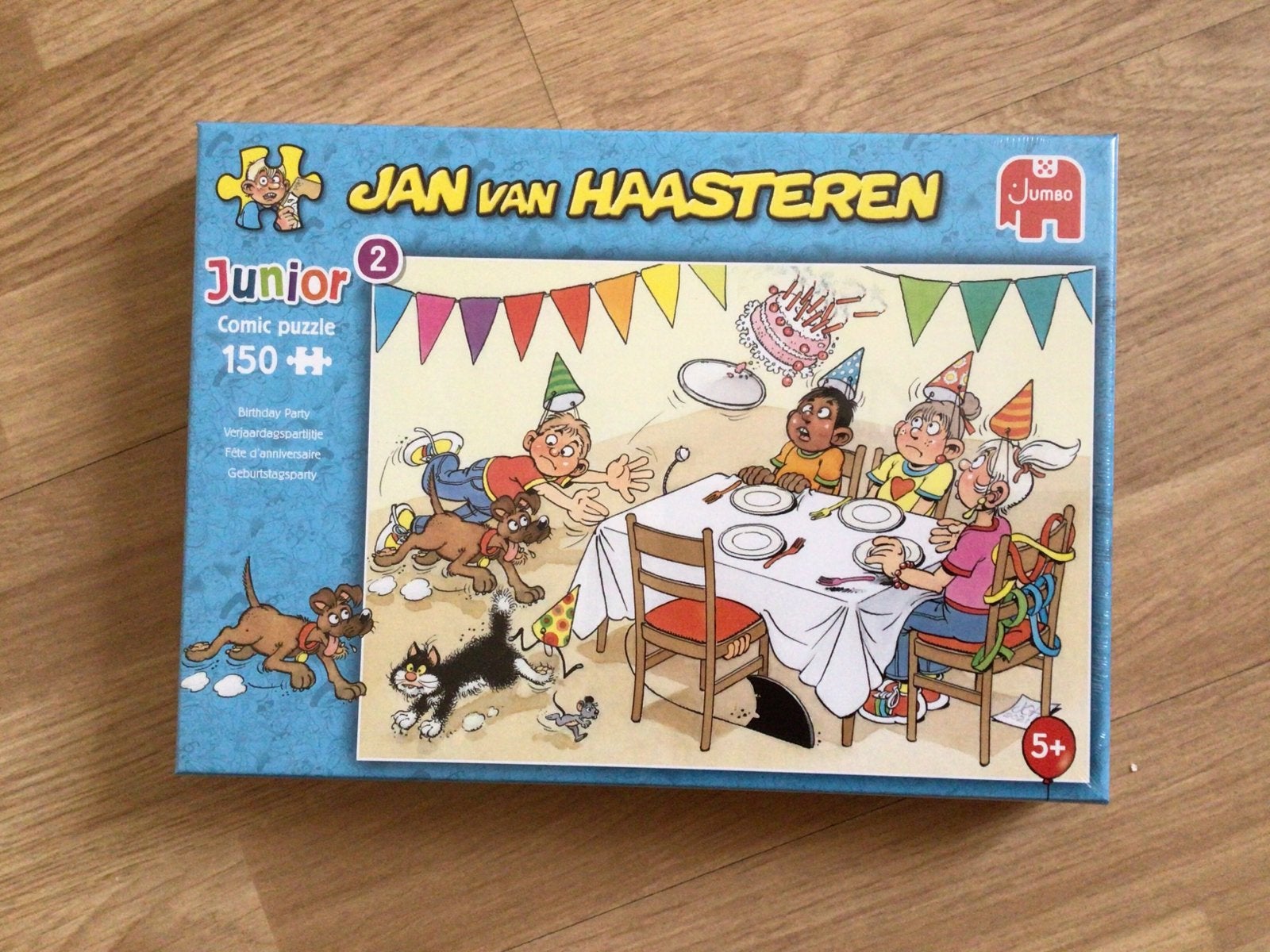 Jan van Haasteren Junior - Birthday Party 150 stukjes, Ophalen of Verzenden, Minder dan 500 stukjes, Nieuw, Legpuzzel