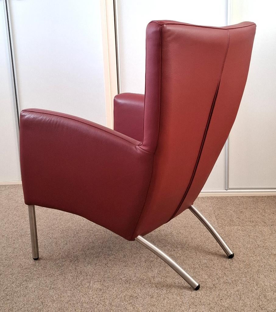 design fauteuil - leder, Ophalen, Modern / design, Zo goed als nieuw, Eén